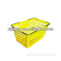 shopping basket with metal handle